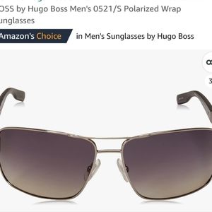 BOSS by Hugo Boss Men's Polarized Wrap Sunglasses - New -Never Used